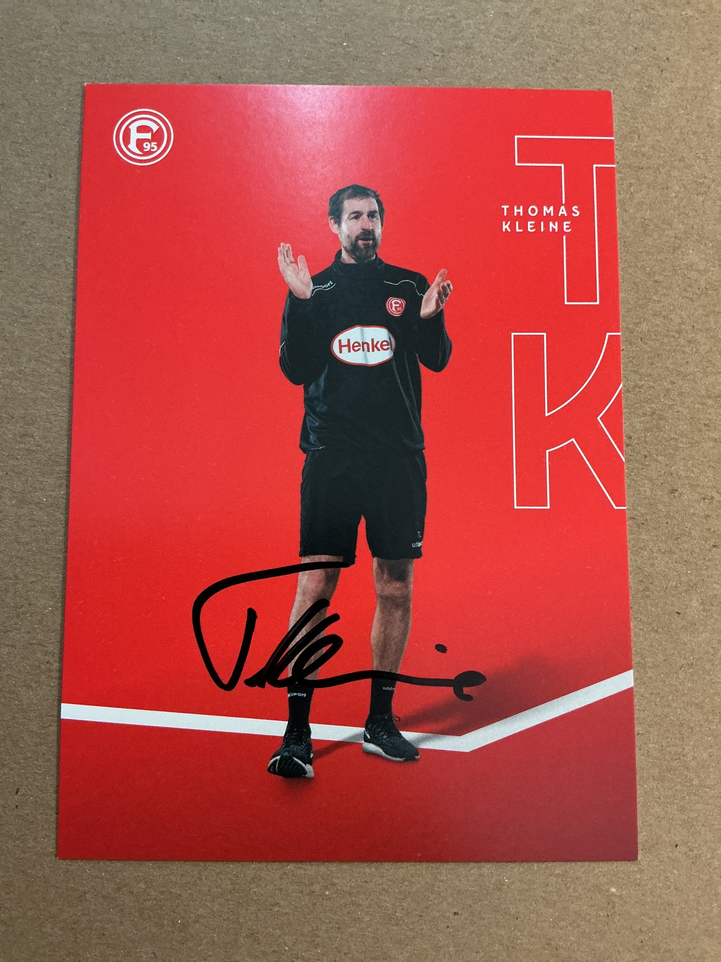 Thomas Kleine, Germany 🇩🇪 Fortuna Düsseldorf 2020/21 hand signed