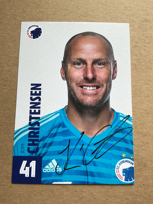 Kim Christensen, Denmark 🇩🇰 FC Copenhagen 2018/19 hand signed