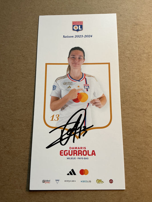 Damaris Egurrola, Netherlands 🇳🇱 Olympique Lyon 2023/24 hand signed