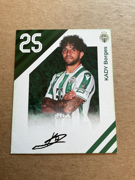 Kady Borges, Brazil 🇧🇷 Ferencvaros TC 2024/25 hand signed