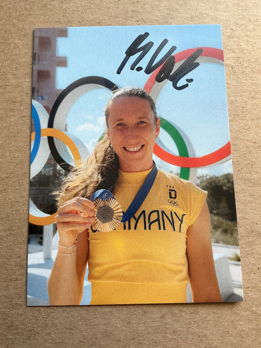 Maren Völz, Germany 🇩🇪 Rowing Summer Olympics 2024 hand signed