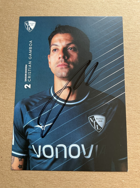 Cristian Gamboa, Costa Rica 🇨🇷 VfL Bochum 2023/24 hand signed