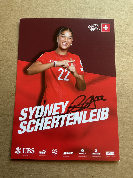 Sydney Schertenleib, Switzerland 🇨🇭 UEFA Euro Cup 2025 hand signed