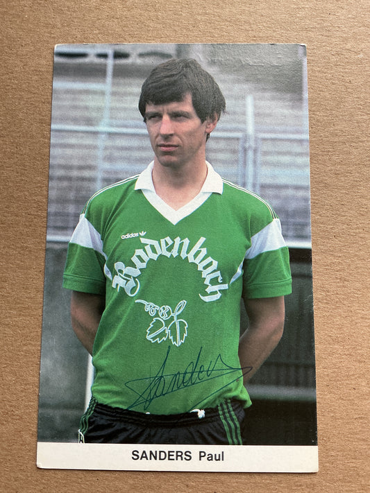 Paul Sanders, Belgium 🇧🇪 Cercle Brugge 1982/83 hand signed