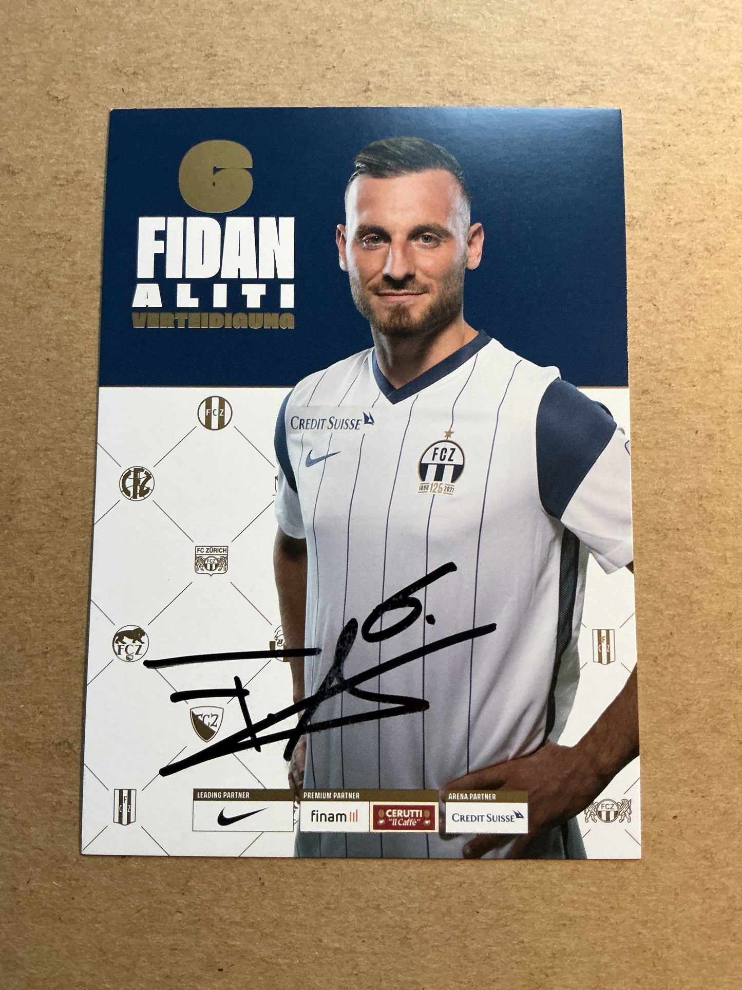 Fidan Aliti, Kosovo 🇽🇰 FC Zürich 2021/22 hand signed