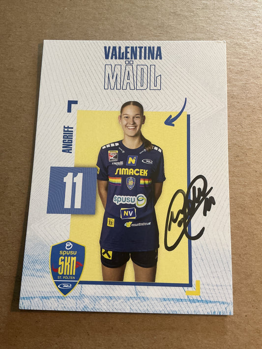 Valentina Mädl, Austria 🇦🇹 SKN St. Pölten 2024/25 hand signed