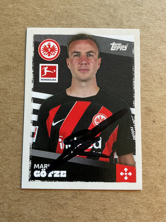 Mario Götze, Germany 🇩🇪 Eintracht Frankfurt 2023/24 Topps hand signed