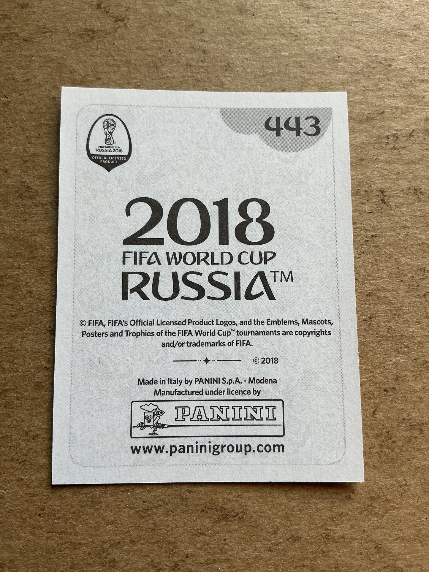 Leon Goretzka, Germany 🇩🇪 FIFA World Cup 2018 Panini hand signed