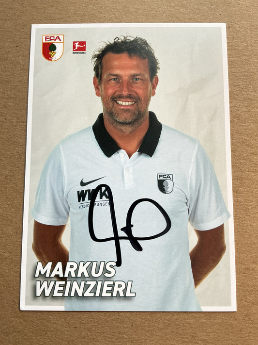 Markus Weinzierl, Germany 🇩🇪 FC Augsburg 2021/22 hand signed