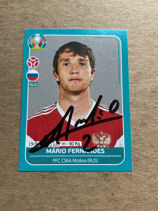 Mário Fernandes, Russia 🇷🇺 UEFA Euro 2020 Panini hand signed