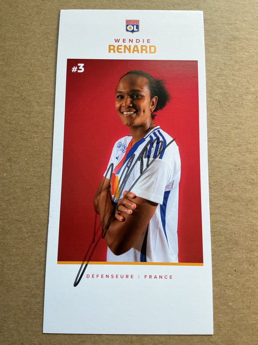 Wendie Renard, France 🇫🇷 Olympique Lyon 2024/25 hand signed