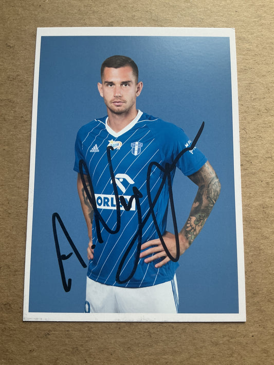 Alan Uryga, Poland 🇵🇱 Wisła Płock 2020/21 hand signed