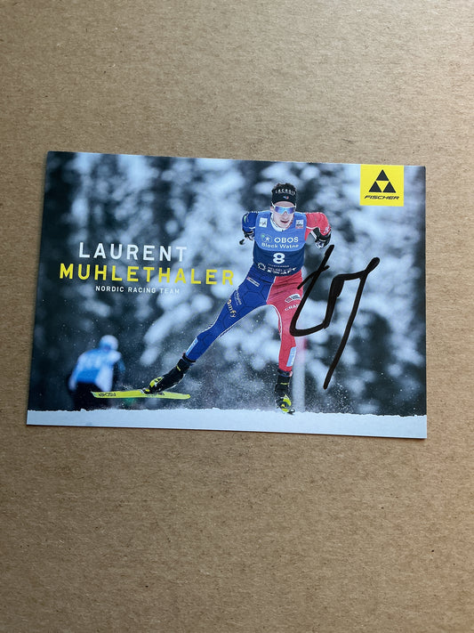 Laurent Muhlethaler, France 🇫🇷 Nordic Combined Winter Sports 2024/25 hand signed
