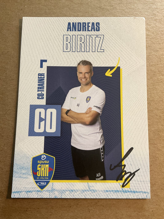 Andreas Biritz, Austria 🇦🇹 SKN St. Pölten 2024/25 hand signed