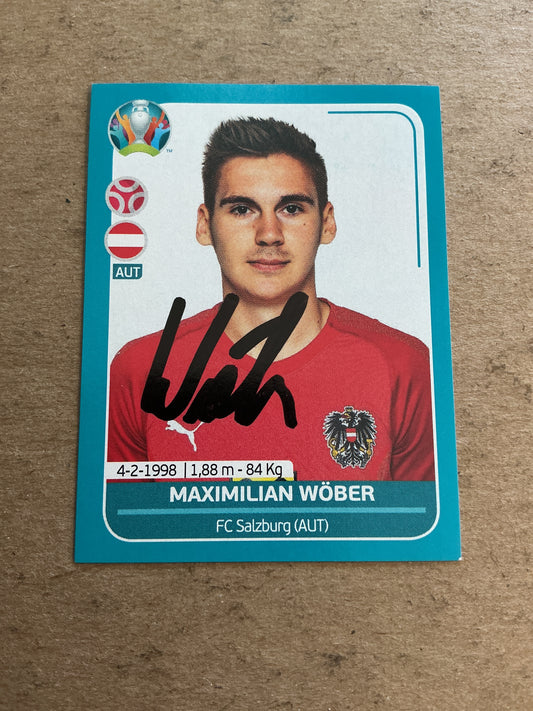 Maximilian Wöber, Austria 🇦🇹 UEFA Euro 2020 Panini hand signed