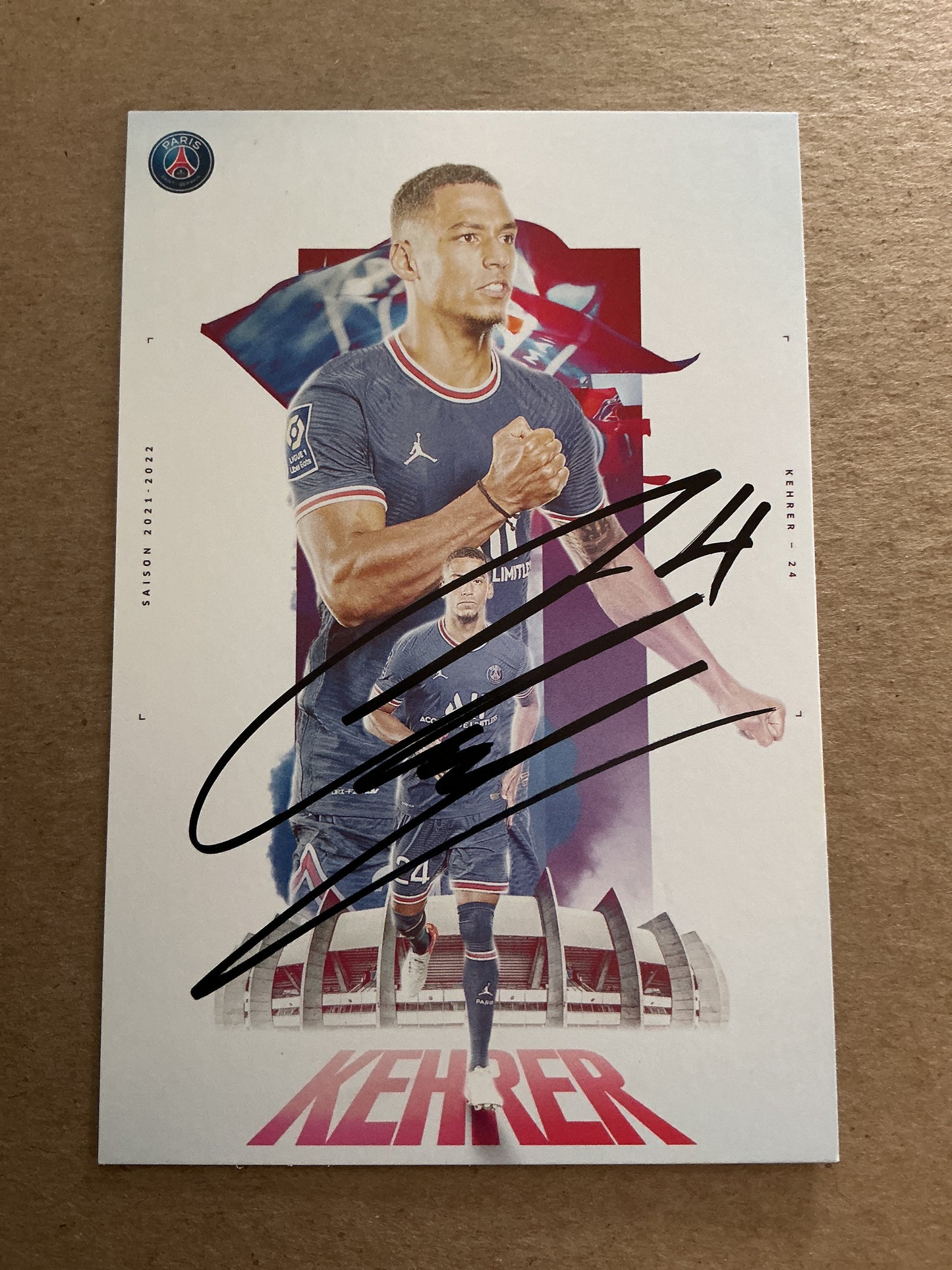 Thilo Kehrer, Germany 🇩🇪 Paris Saint-Germain 2021/22 hand signed