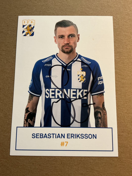 Sebastian Eriksson, Sweden 🇸🇪 IFK Göteborg 2021/22 hand signed