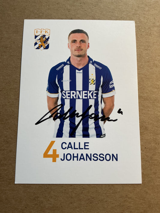 Calle Johansson, Sweden 🇸🇪 IFK Göteborg 2022/23 hand signed