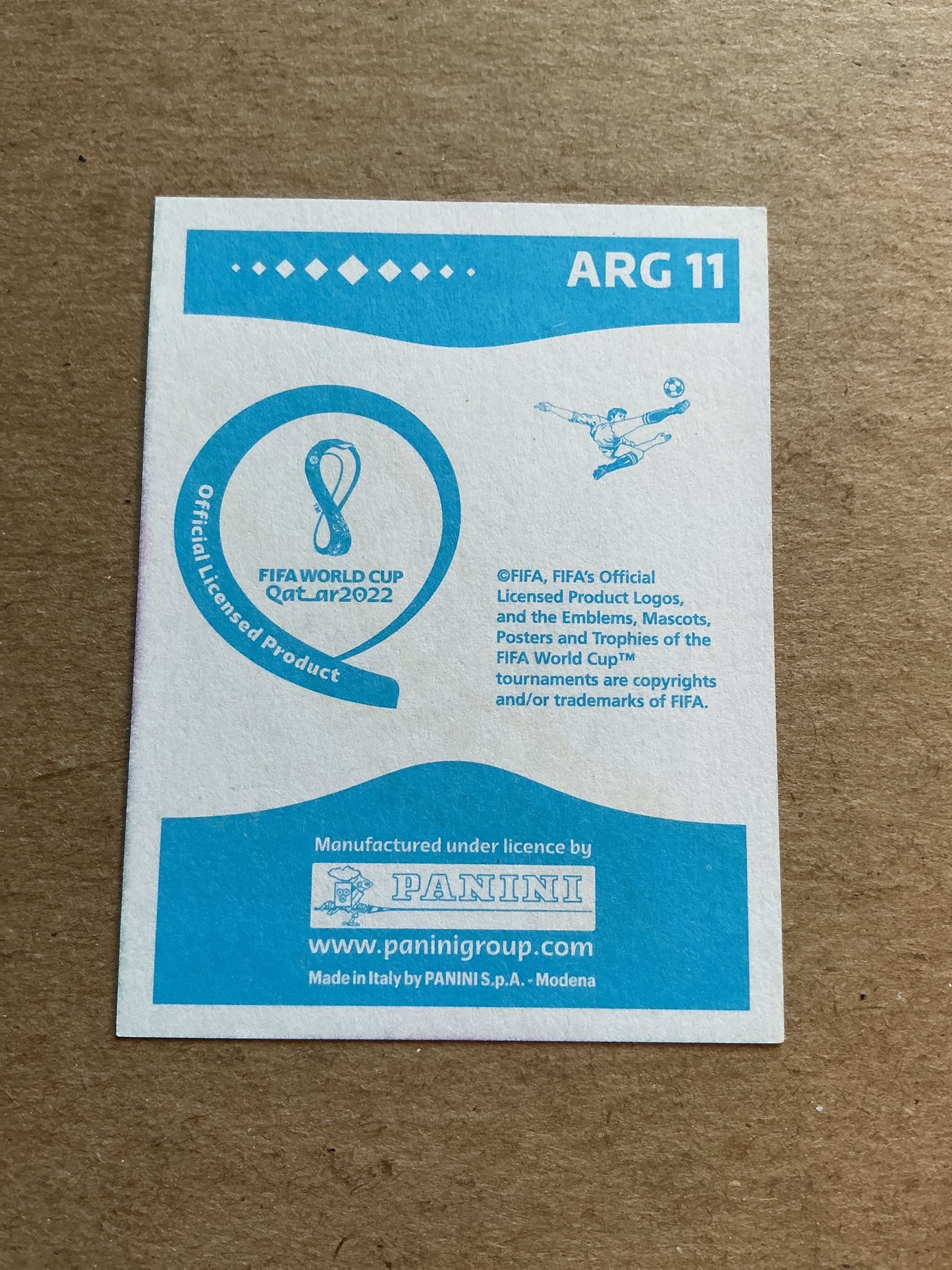 Angel di Maria, Argentina 🇦🇷 FIFA World Cup 2022 Panini hand signed