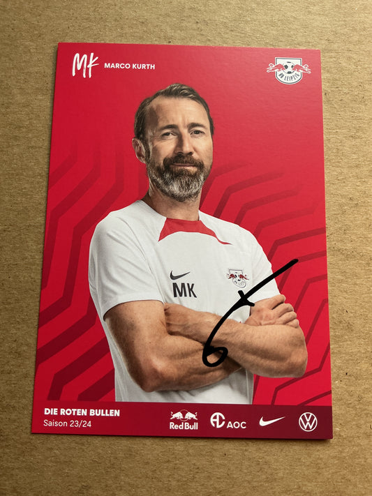 Marco Kurth, Germany 🇩🇪 RB Leipzig 2023/24 hand signed