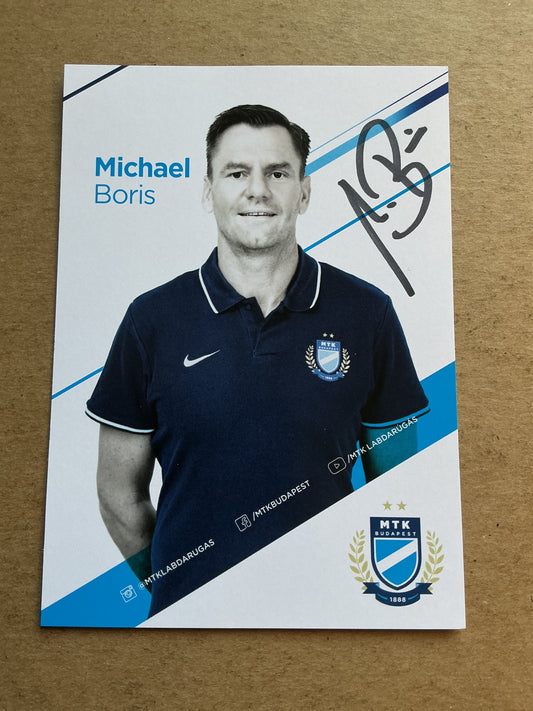 Michael Boris, Germany 🇩🇪 MTK Budapest 2020/21 hand signed