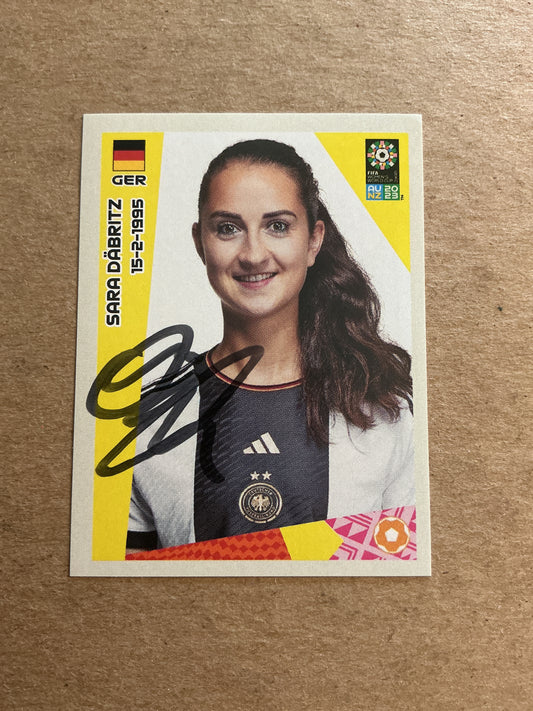 Sara Däbritz,  Germany 🇩🇪 FIFA Women’s World Cup 2023 Panini hand signed
