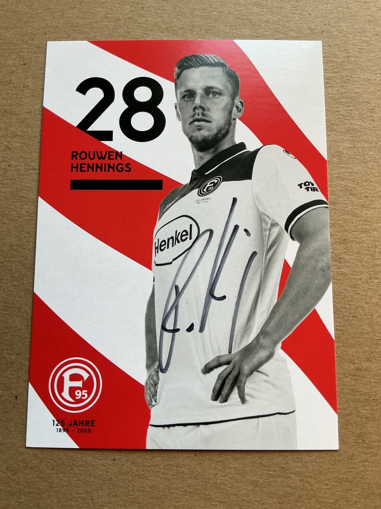 Rouwen Hennings, Germany 🇩🇪 Fortuna Düsseldorf 2019/20 hand signed
