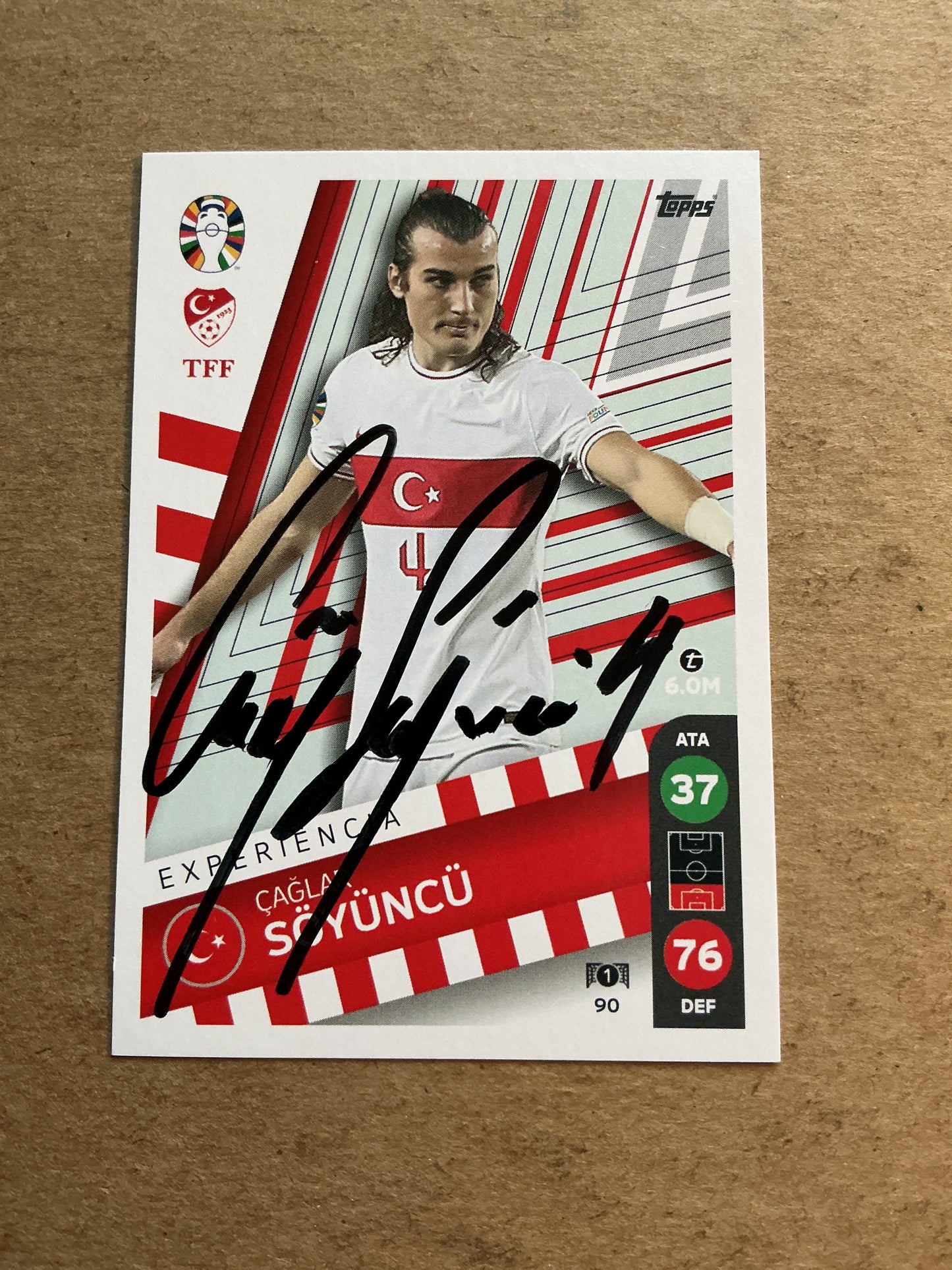 Çağlar Söyüncü, Türkiye 🇹🇷 UEFA Euro 2024 hand signed