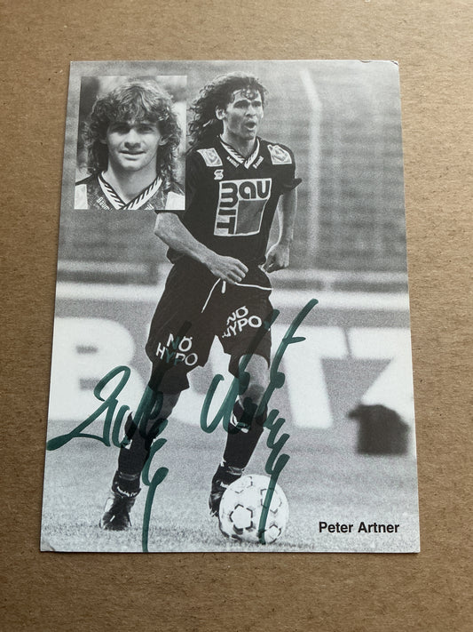 Peter Artner, Austria 🇦🇹 Admira Wacker 1992/93 hand signed