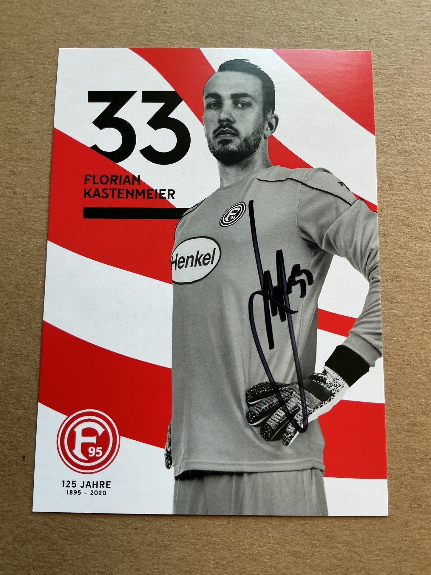 Florian Kastenmeier, Germany 🇩🇪 Fortuna Düsseldorf 2019/20 hand signed
