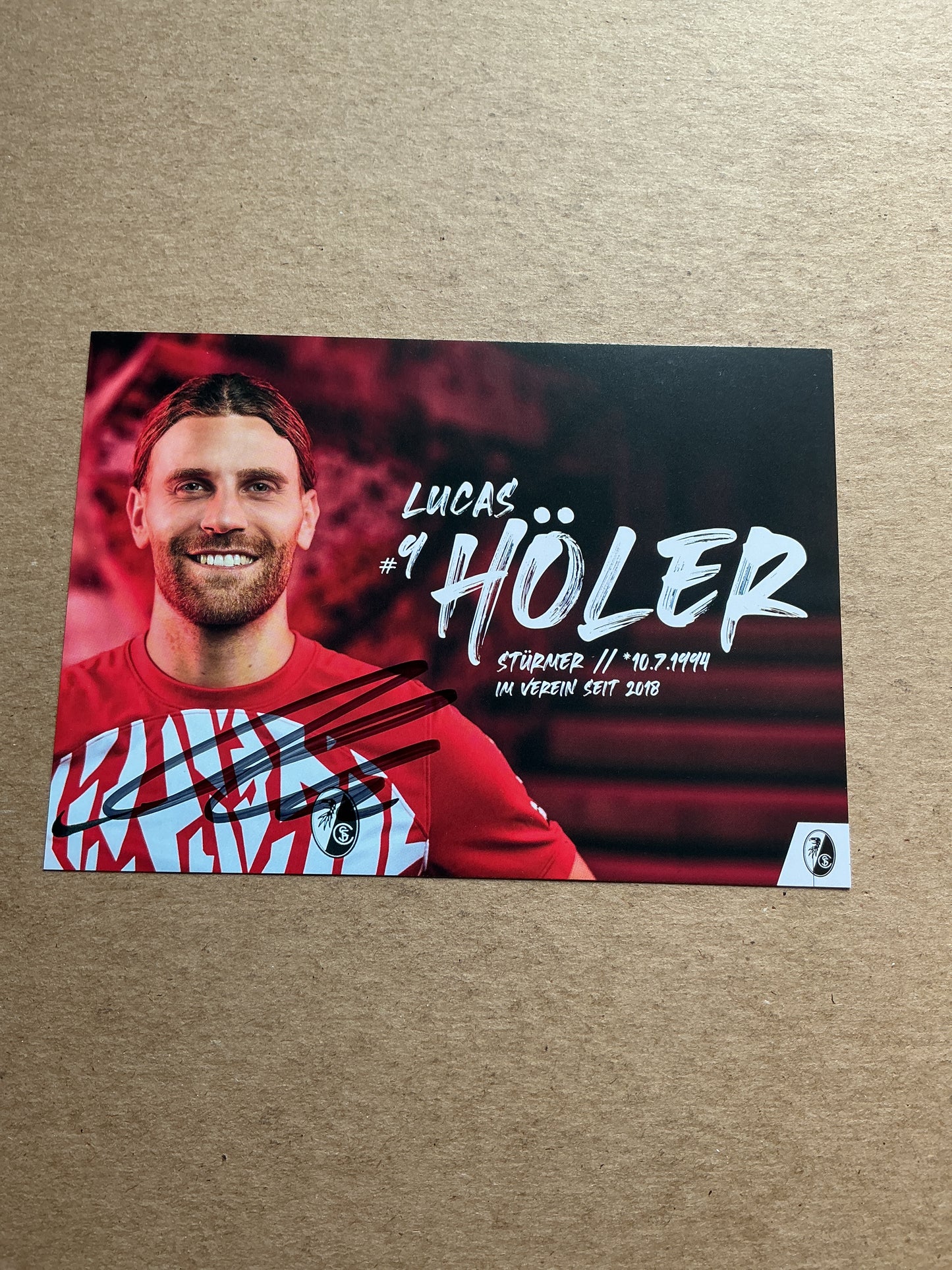 Lucas Höler, Germany 🇩🇪 SC Freiburg 2023/24 hand signed