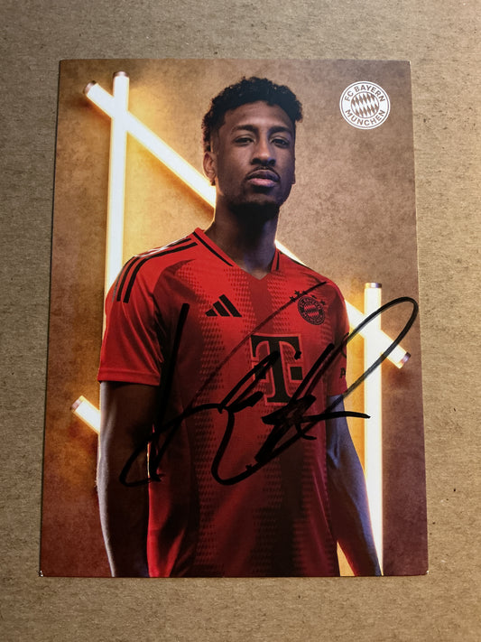 Kingsley Coman, France 🇫🇷 FC Bayern München 2024/25 hand signed