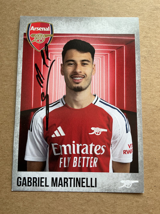Gabriel Martinelli, Brazil 🇧🇷 Arsenal FC 2024/25 hand signed