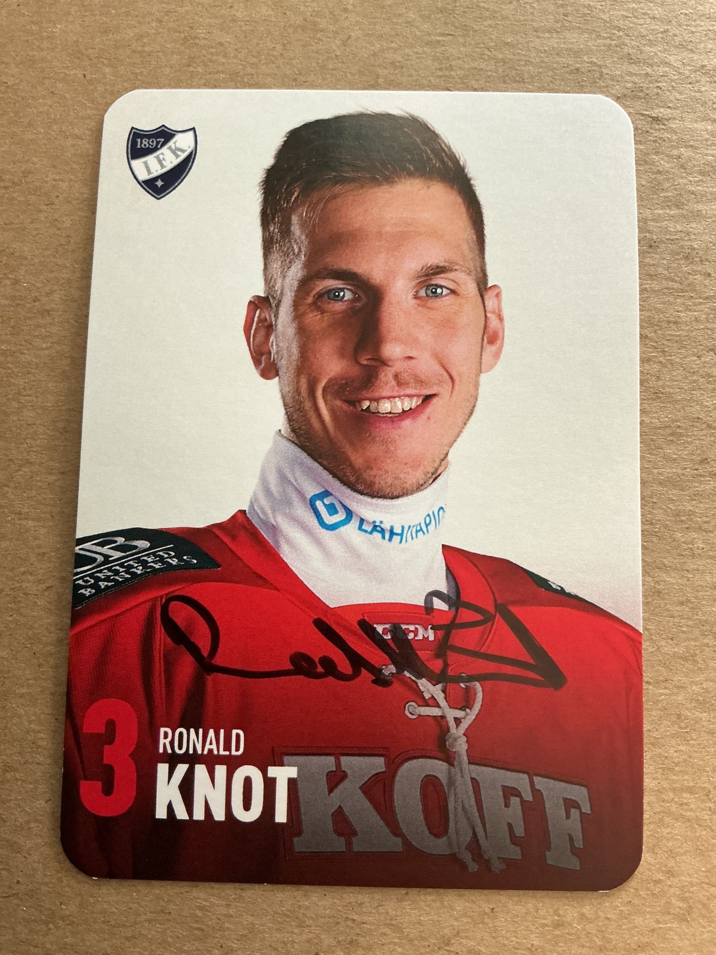 Ronald Knot, Czech Republic 🇨🇿 HIFK Hockey 2024/25 hand signed