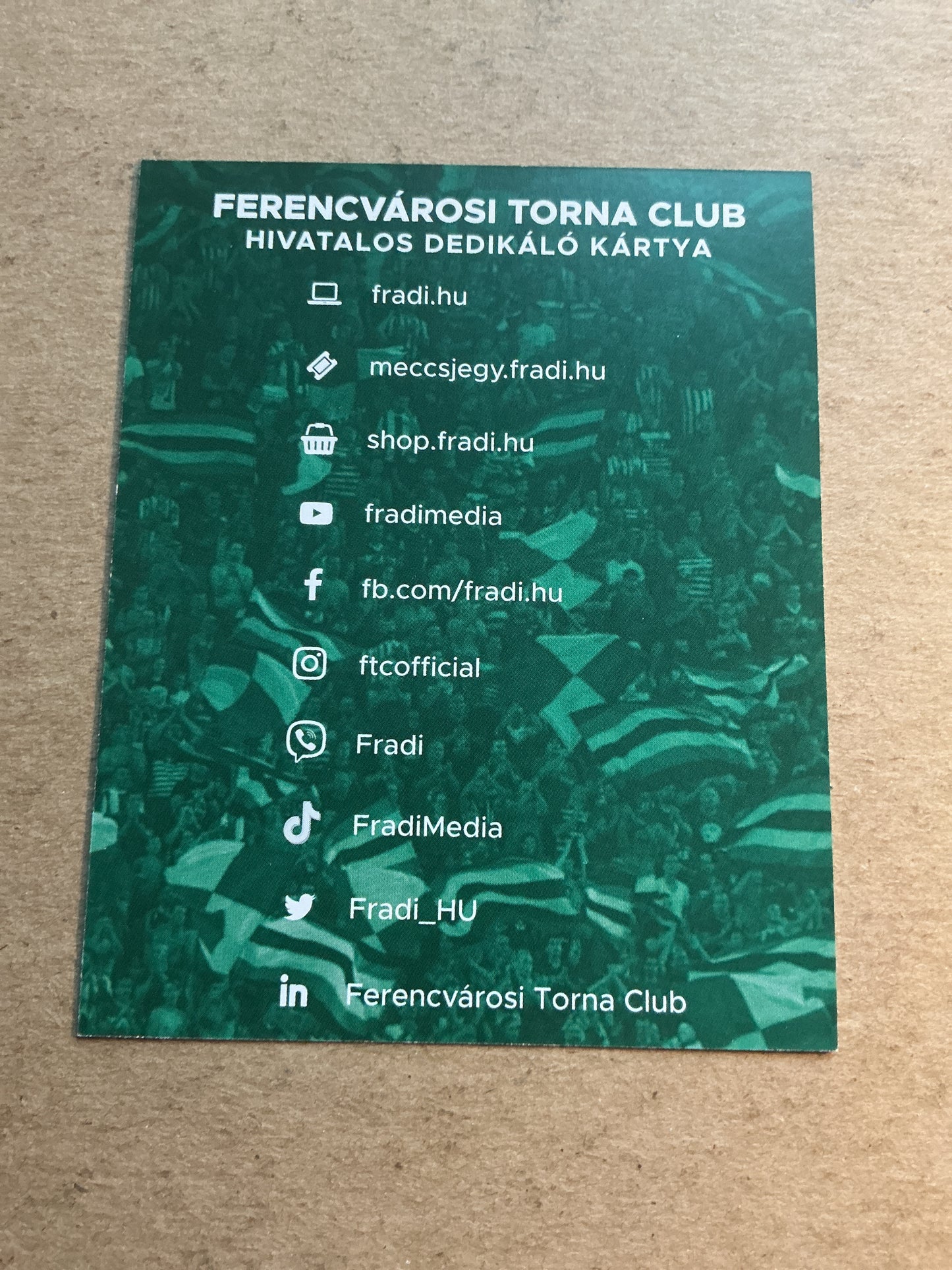 Gergö Szécsi, Hungary 🇭🇺 Ferencvaros TC 2021/22 hand signed