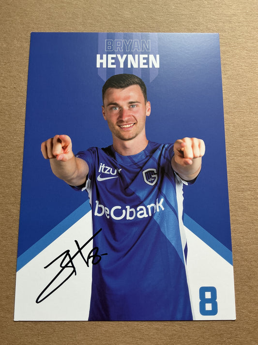 Bryan Heynen, Belgium 🇧🇪 KRC Genk 2024/25 hand signed