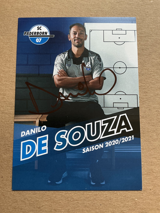 Danilo de Souza, Brazil 🇧🇷 SC Paderborn 07 2020/21 hand signed