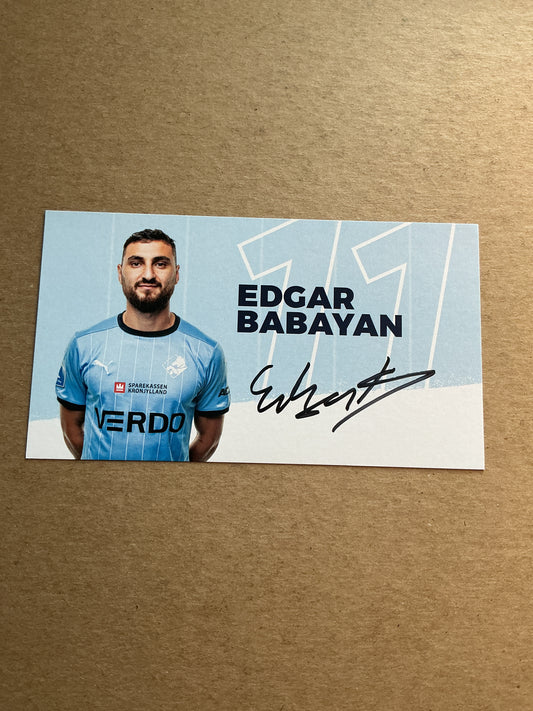 Edgar Babayan, Armenia 🇦🇲 Randers FC 2023/24 hand signed