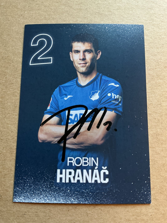 Robin Hranac, Czech Republic 🇨🇿 TSG 1899 Hoffenheim 2024/25 hand signed