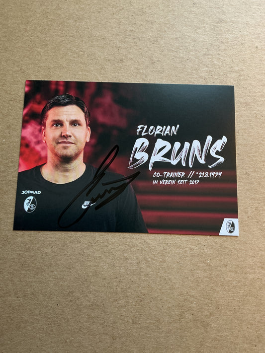 Florian Bruns, Germany 🇩🇪 SC Freiburg 2023/24 hand signed