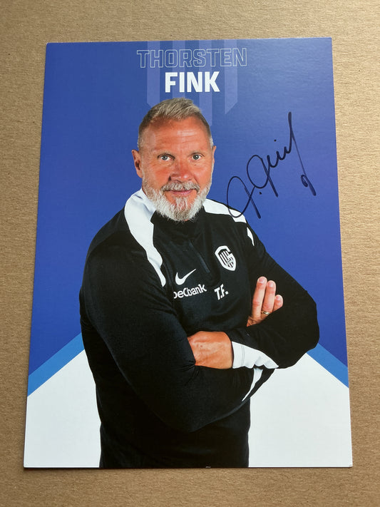 Thorsten Fink, Germany 🇩🇪 KRC Genk 2024/25 hand signed