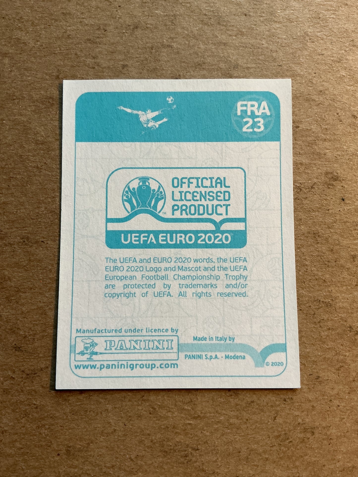 Antoine Griezmann, France 🇫🇷 UEFA Euro 2020 Panini hand signed