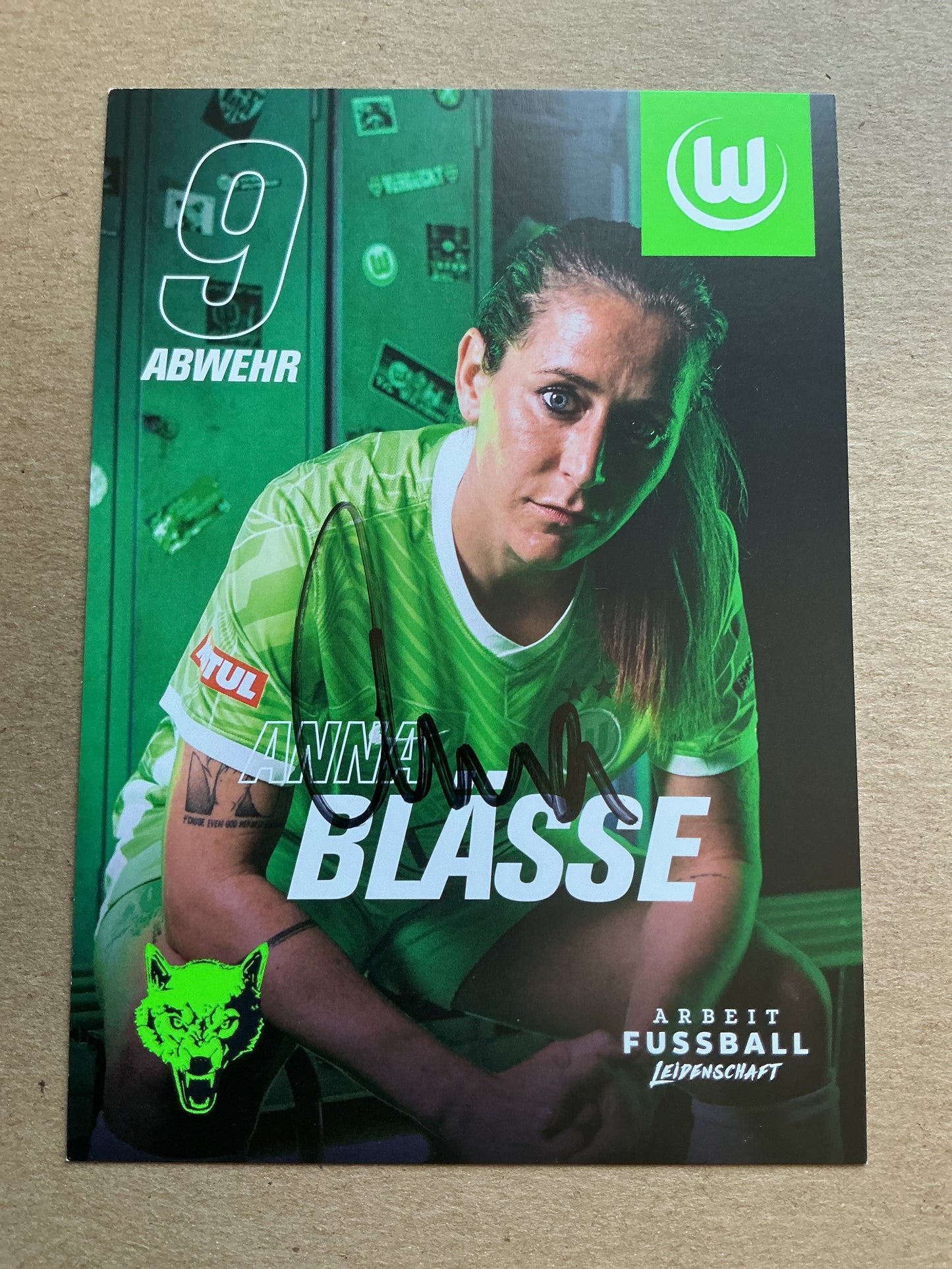 Anna Blässe, Germany 🇩🇪 VfL Wolfsburg 2021/22 hand signed