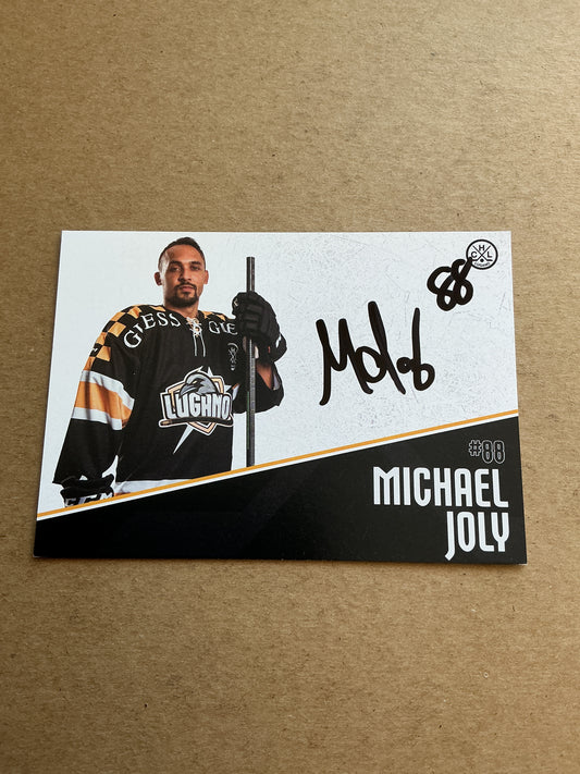 Michael Joly, Canada 🇨🇦 HC Lugano 2024/25 hand signed