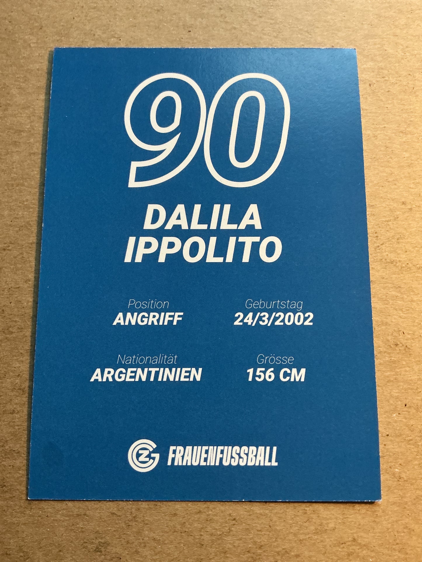 Dalila Ippolito, Argentina 🇦🇷 Grasshopper Club Zürich 2025/26 hand signed