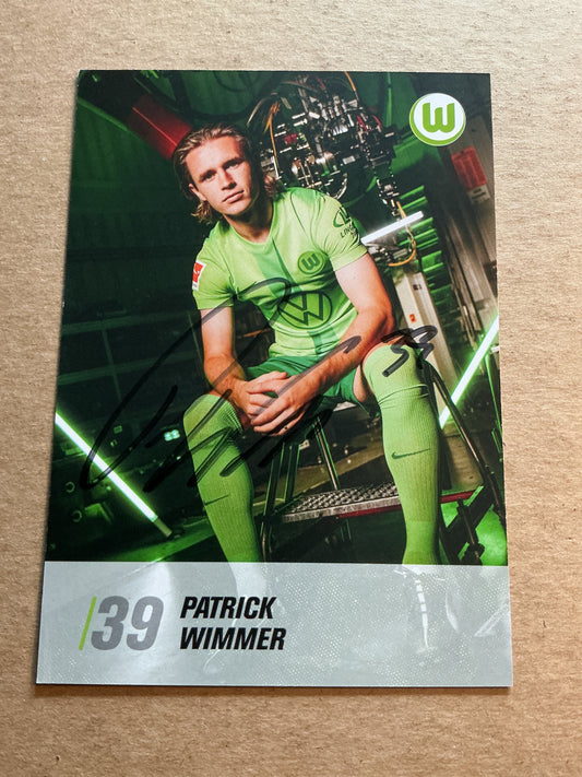 Patrick Wimmer, Austria 🇦🇹 VfL Wolfsburg 2024/25 hand signed