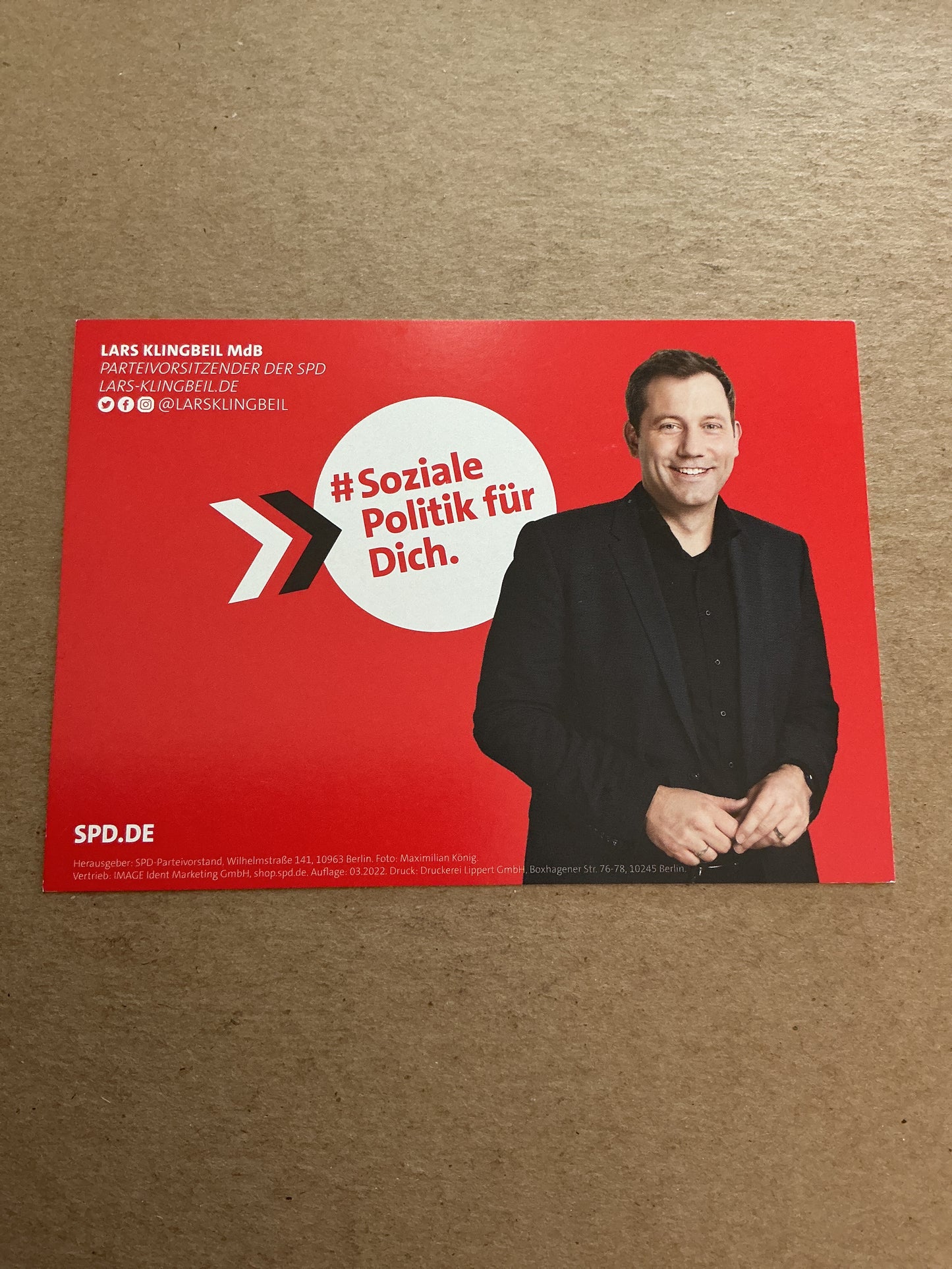 Lars Klingbeil, Germany 🇩🇪 Minister of Finance 2025 hand signed