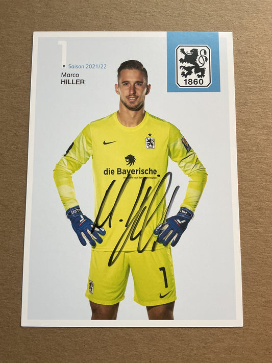 Marco Hiller, Germany 🇩🇪 TSV 1860 München 2021/22 hand signed
