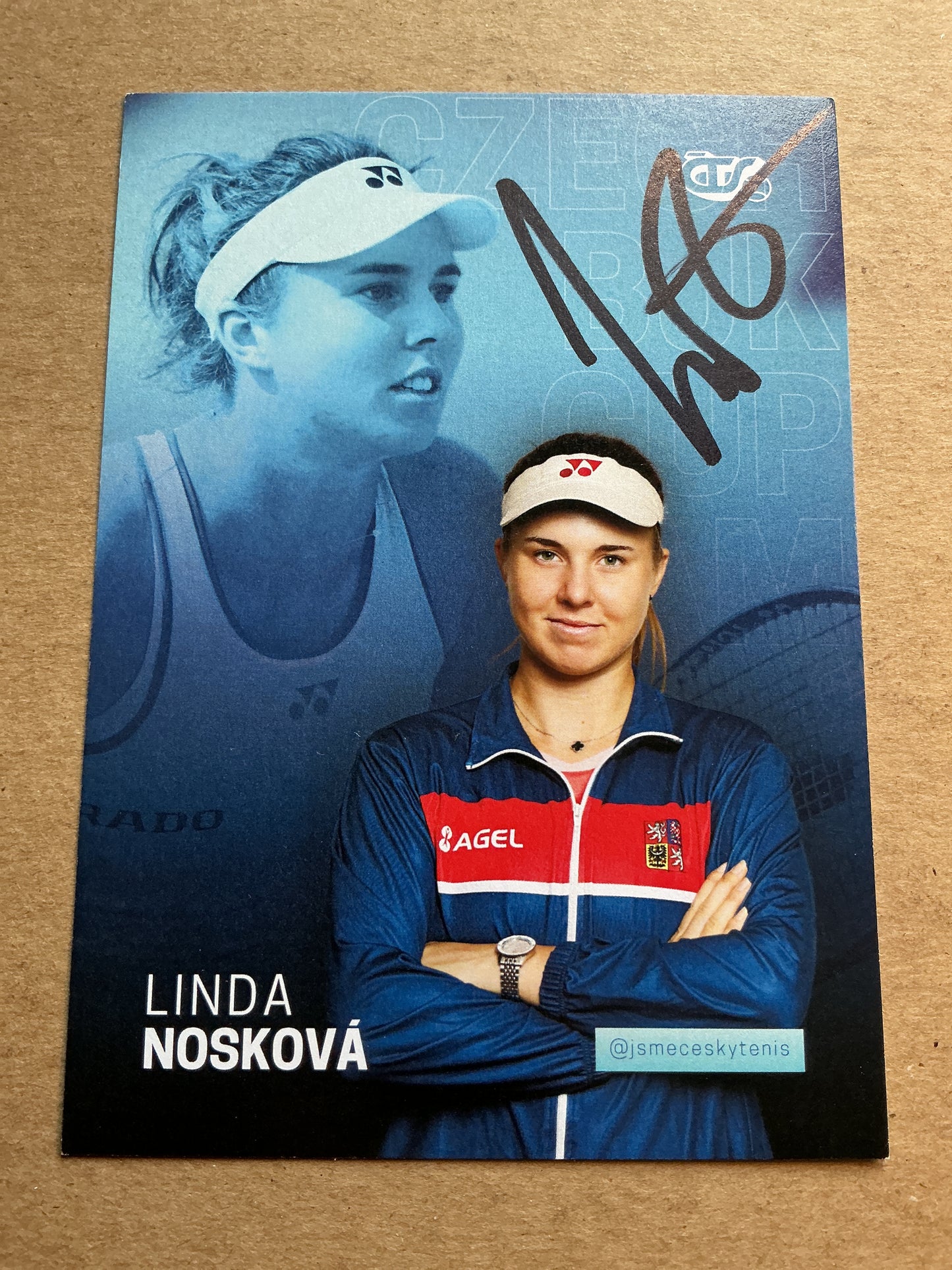 Linda Noskova, Czech Republic 🇨🇿 Tennis Summer Olympics 2024 hand signed