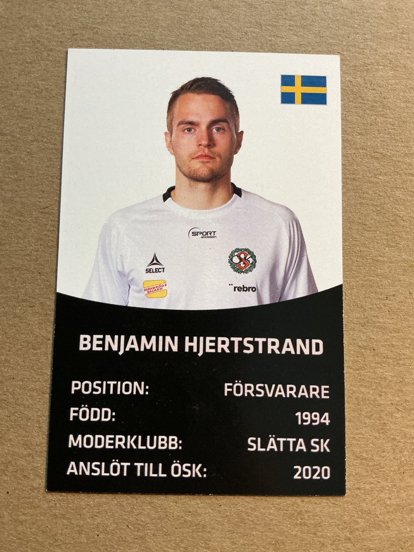 Benjamin Hjertstrand , Sweden 🇸🇪 Örebro SK 2021/22 hand signed